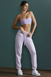 Jogger Bottoms in Lilac