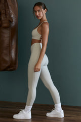 High Waist Wrap Over Leggings in Grey