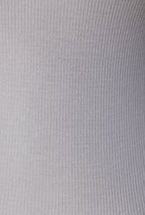 Modal Rib Long Sleeve Crop Top in Fog