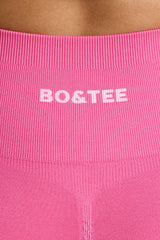 High-Waist Define Luxe Mini Shorts in Hot Pink