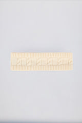 Cable-Knit Headband in Cream
