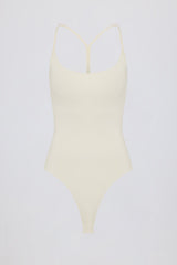 Cut-Out Bodysuit in Cream