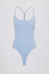 Cut-Out Bodysuit in Sky