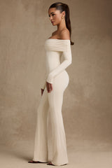 Modal Off-Shoulder Jumpsuit in Ivory