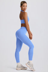Define Luxe High-Waist Leggings in Light Blue