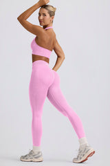 Define Luxe High-Waist Leggings in Rose