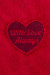 Oversized Hoodie in Hot Red