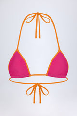Triangle Bikini Top in Fuchsia