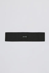 Define Luxe Ribbed Headband in Jet Black