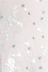 Embellished Multi-Strap Mini Dress in Ivory