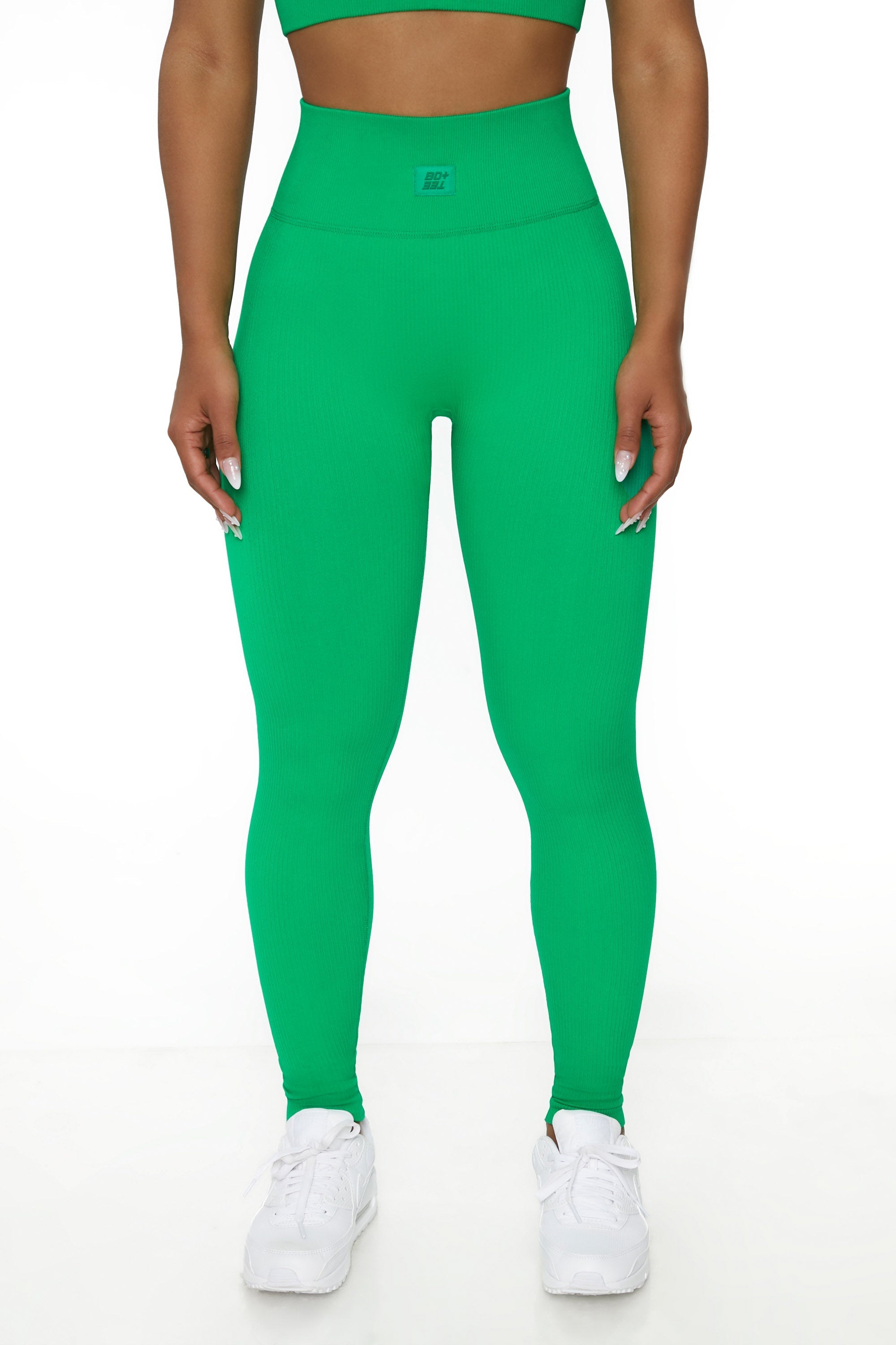 High Waist Leggings in Green