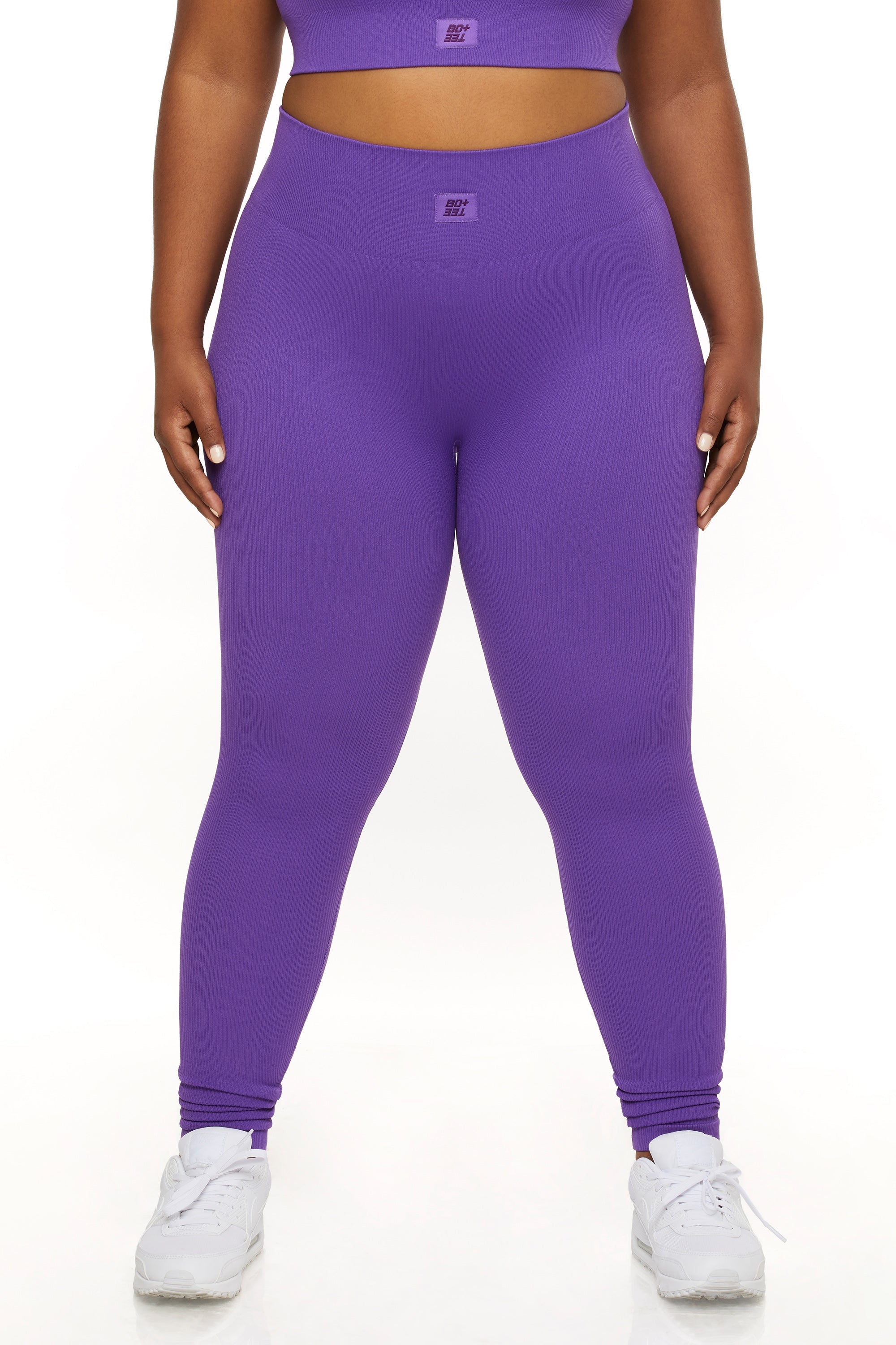 High Waist Leggings in Purple