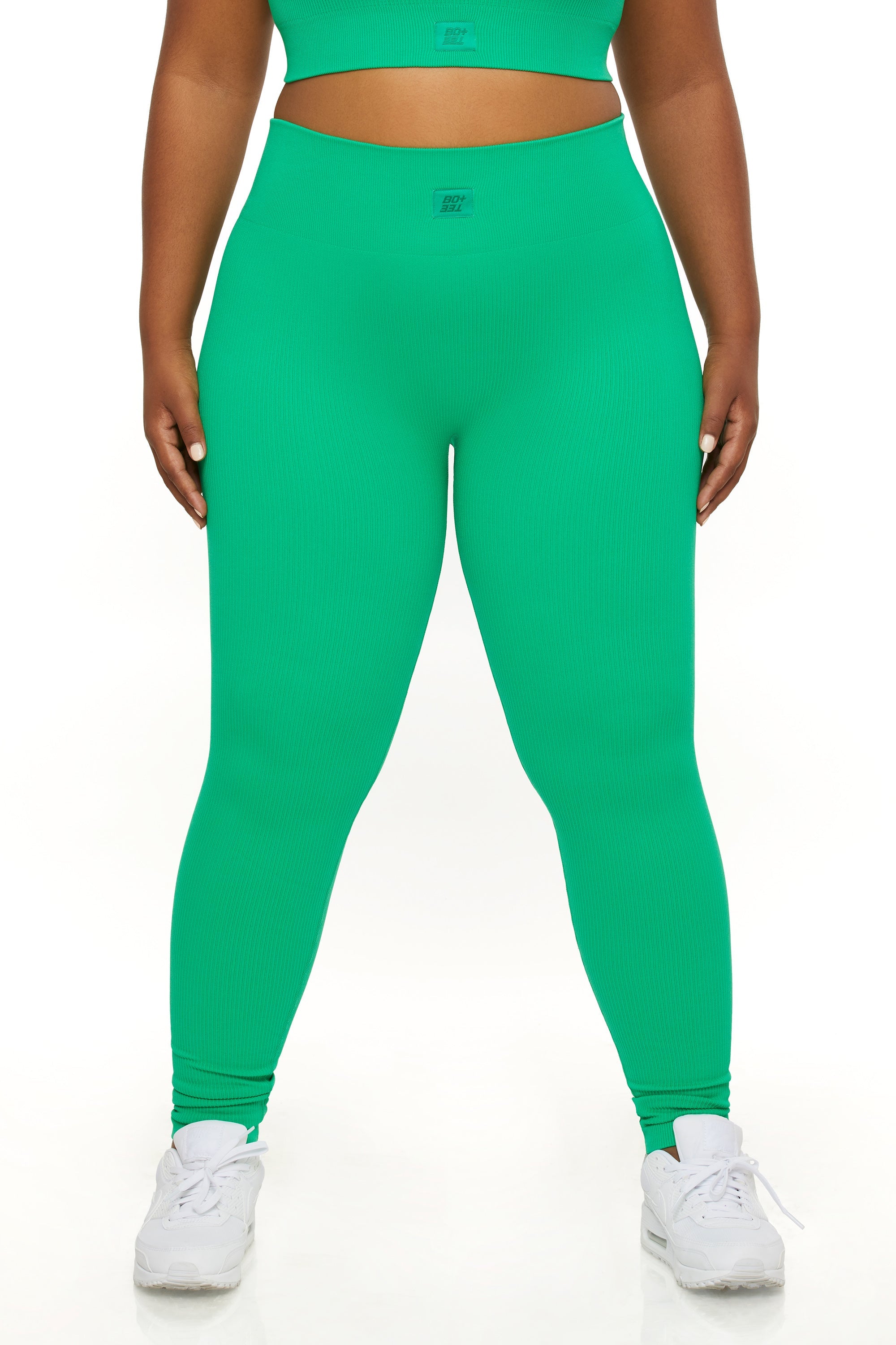 High Waist Leggings in Green