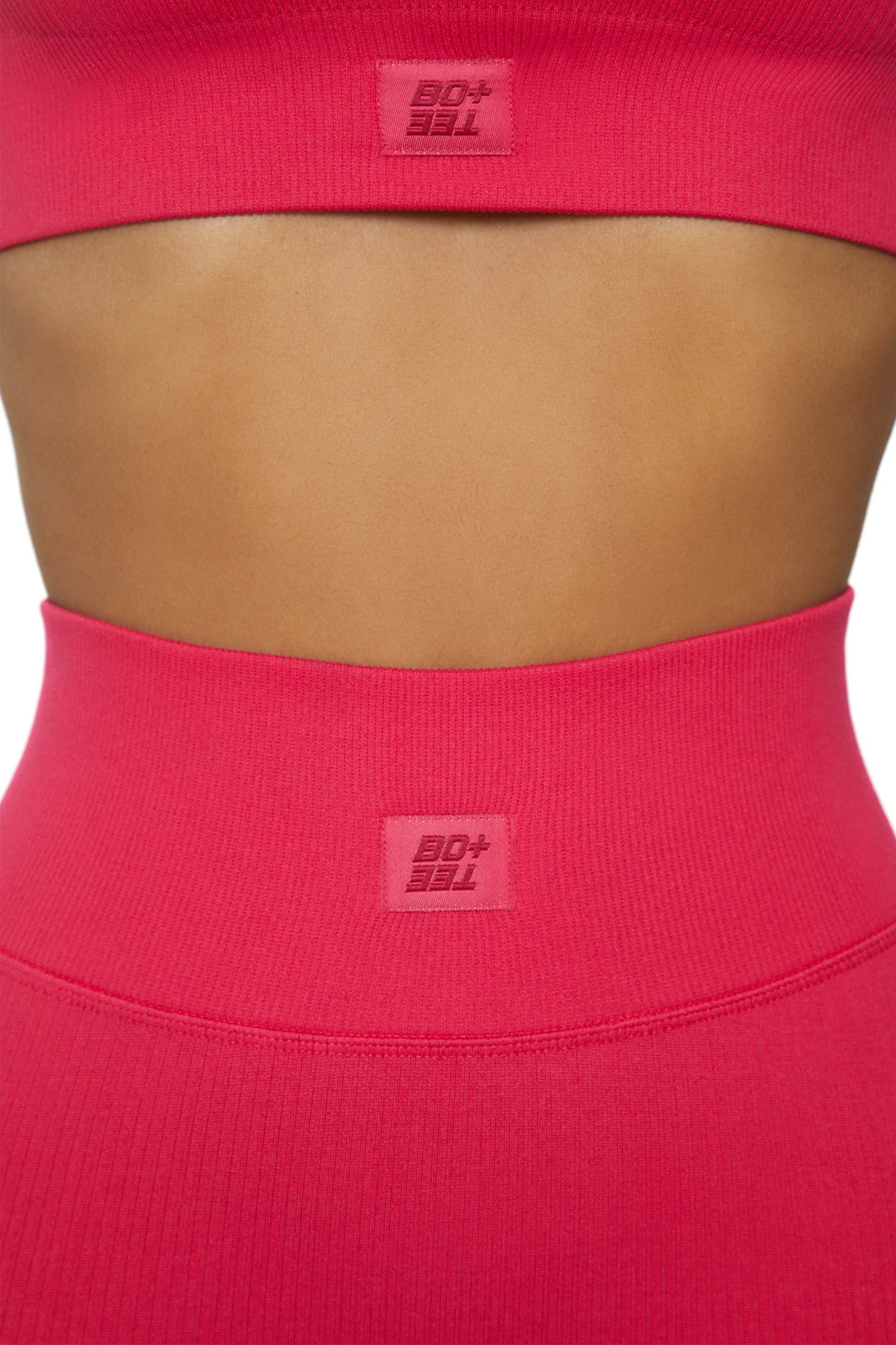 High Waist Biker Shorts in Hot Pink