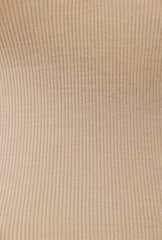 Modal Rib Long Sleeve Crop Top in Cashmere