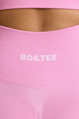 High-Waist Define Luxe Leggings in Bubblegum Pink