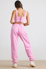 Oversized Joggers in Bubblegum Pink