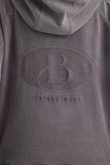 Oversized Hoodie in Washed Charcoal