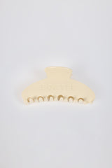 Medium Claw Clip in White