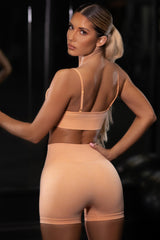 No Limits Seamless High Waisted Shorts in Peach