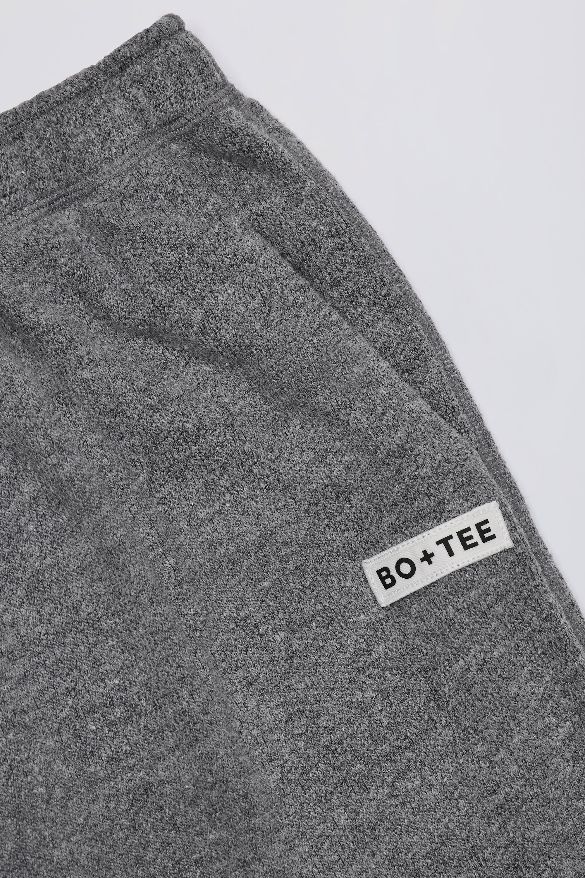 Button-Detail Low-Rise Wide-Leg Joggers in Dark Grey