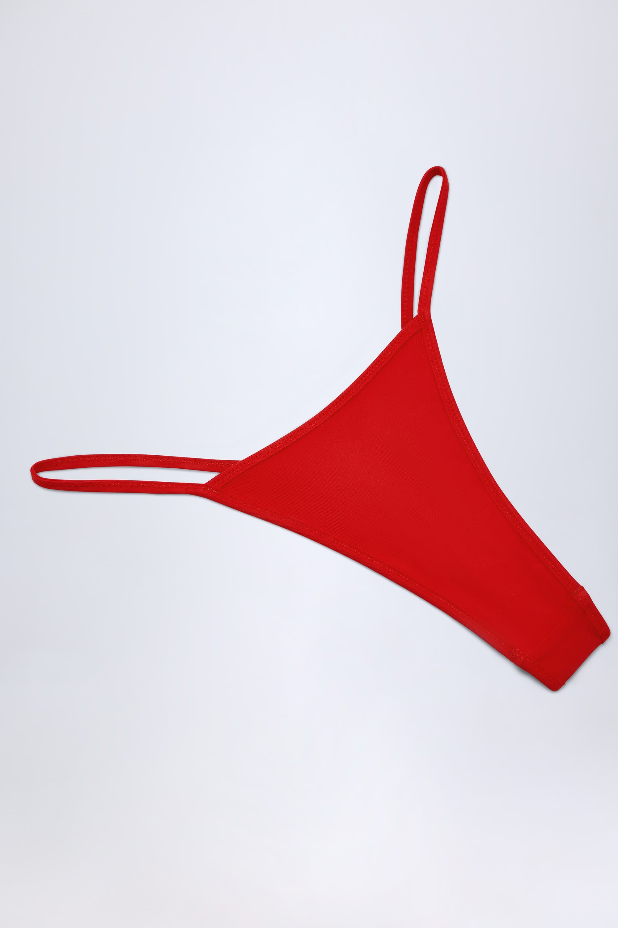 Reversible Thong Bikini Bottoms in Zebra Print