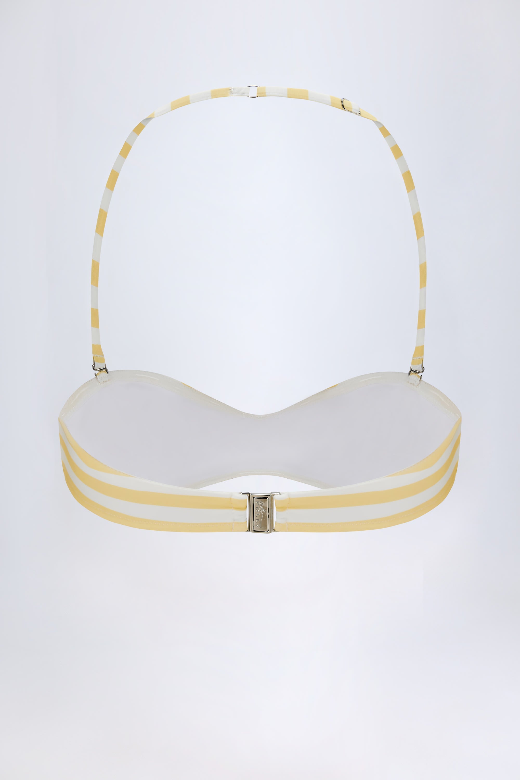 Multiway Bikini Top in Lemon Yellow Stripe