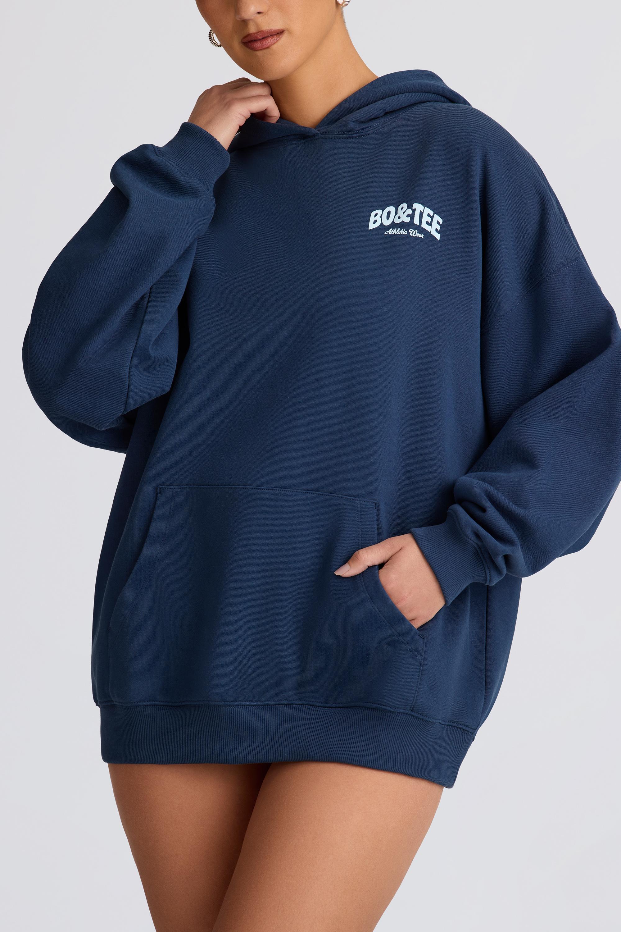 Oversized Hoodie in Dark Navy