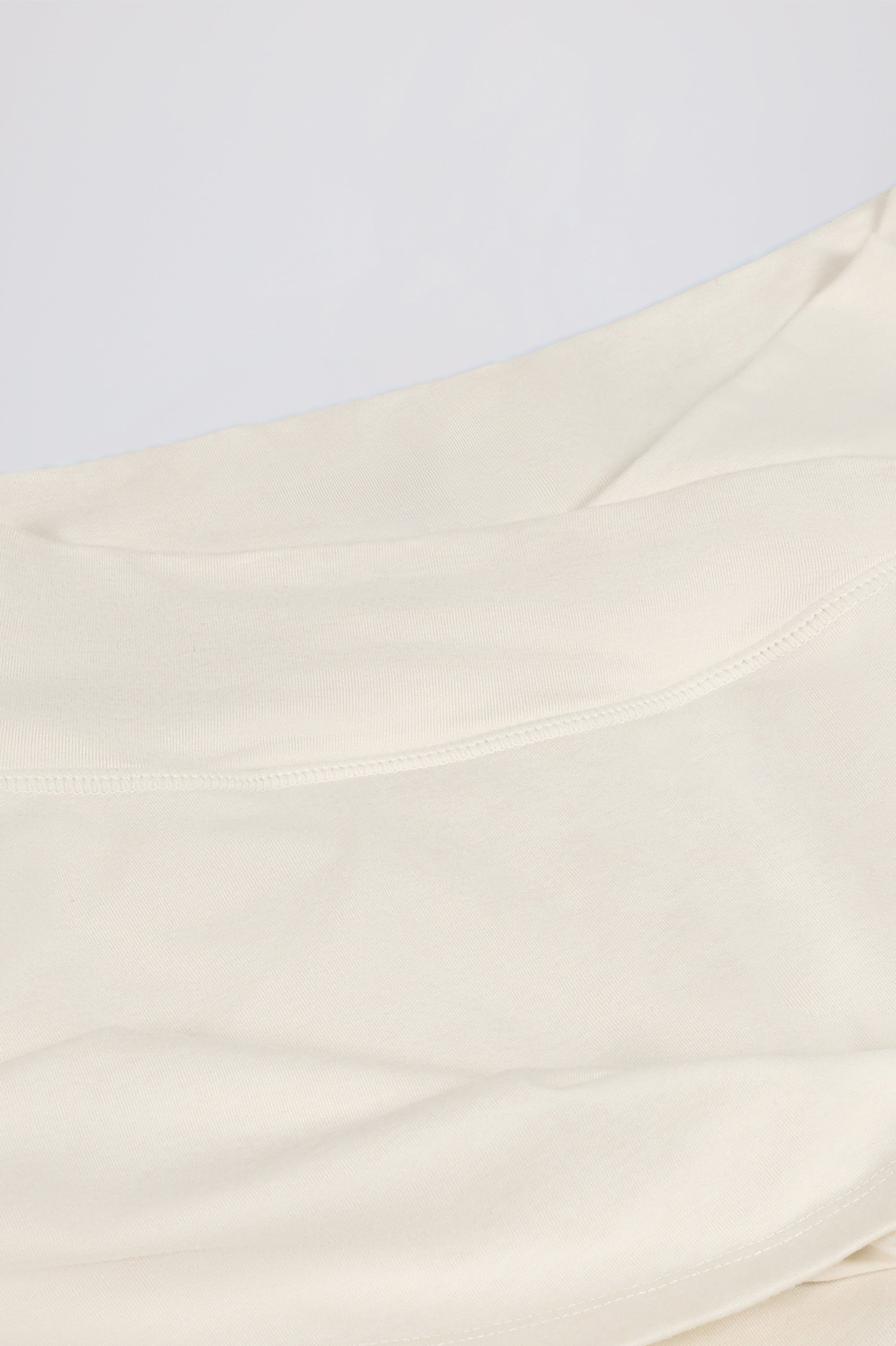 Crossover Mini Skort in Ivory Marl