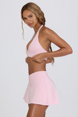 Crossover Mini Skort in Pale Pink Marl