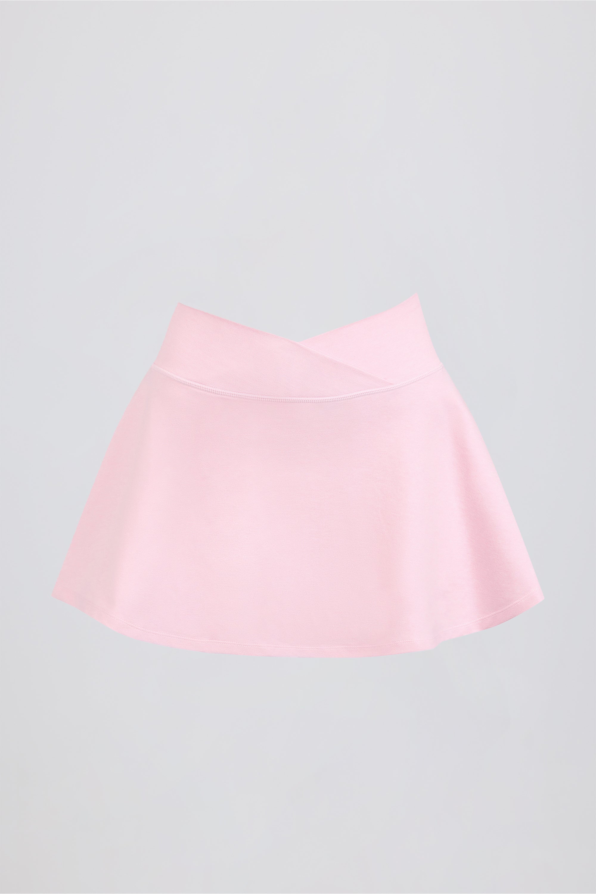 Crossover Mini Skort in Pale Pink Marl