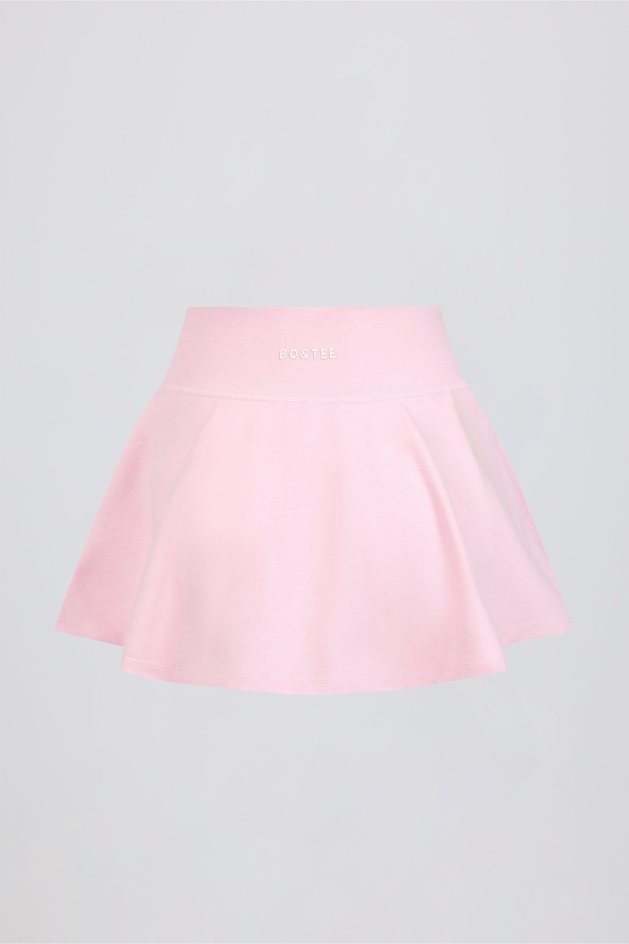 Crossover Mini Skort in Pale Pink Marl