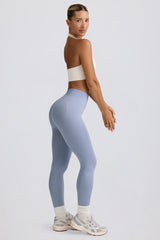 Define Luxe High-Waist Leggings in Blue Grey