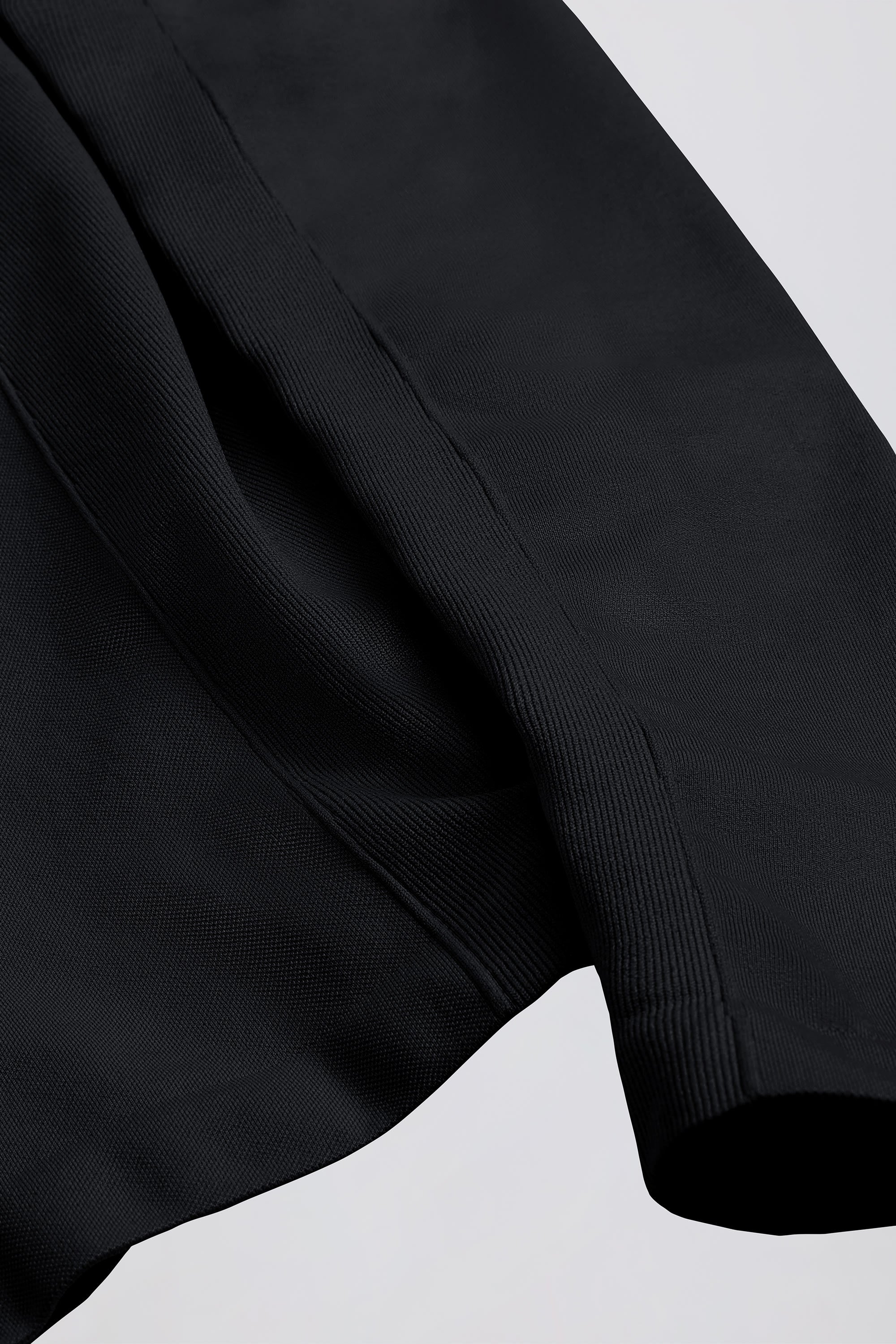 Define Luxe Zip-Up Jacket in Black