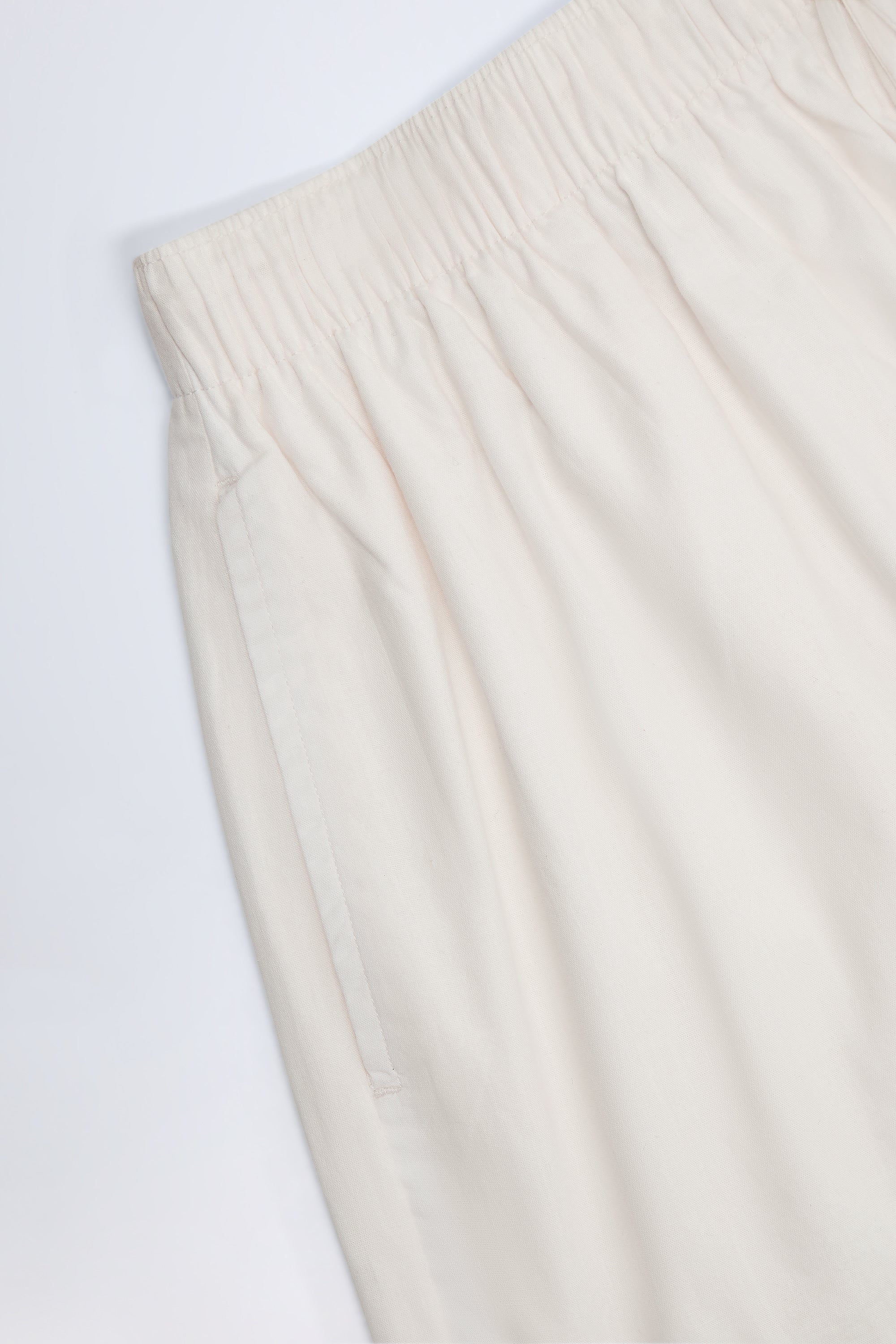 Tie-Front Cotton-Poplin Shorts in White