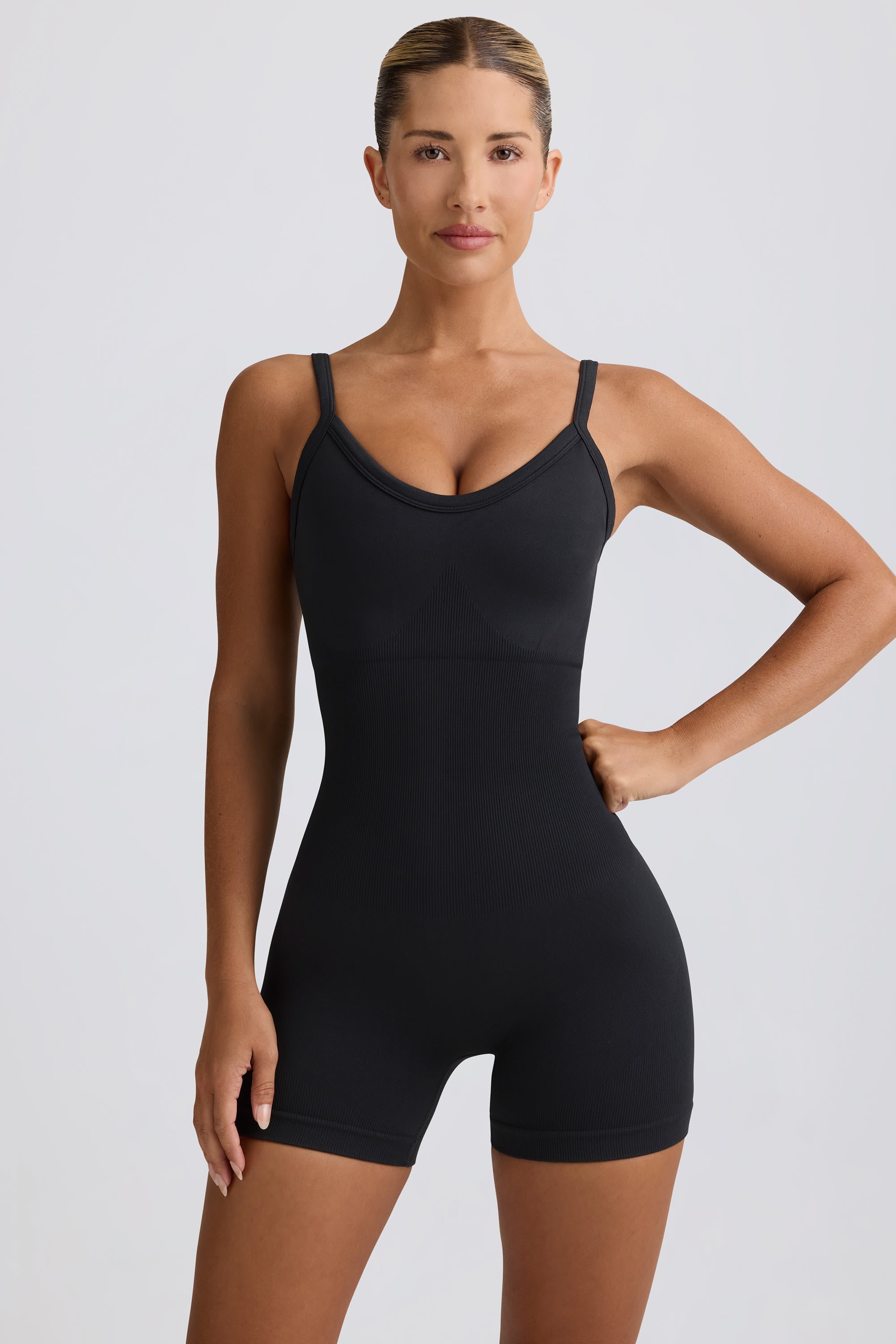 Super Sculpt Seamless Unitard in Black