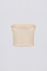 Brushed Jersey Bandeau Top in Ecru