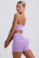 Define Luxe Mini Shorts in Lilac