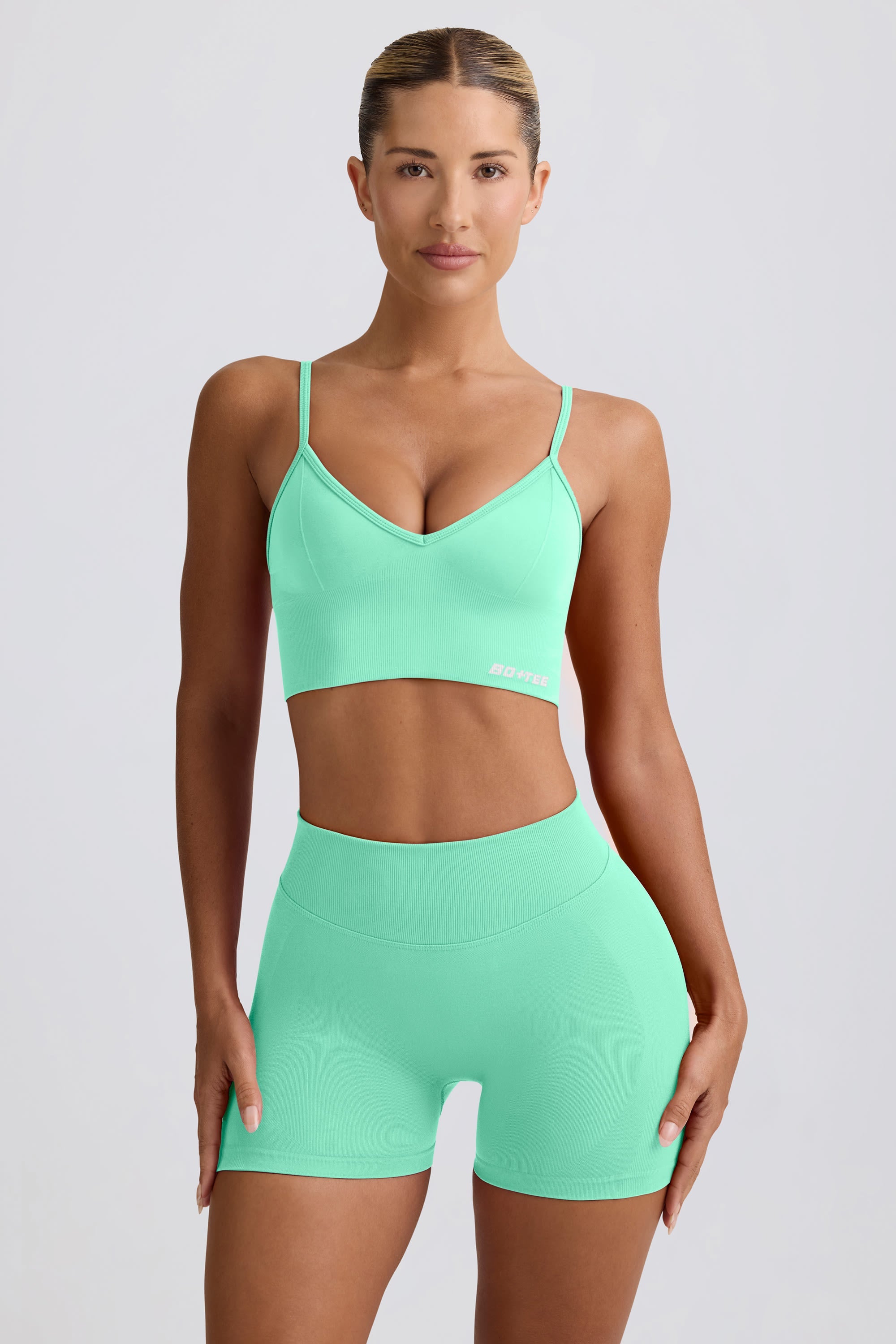 Define Luxe Mini Shorts in Mint