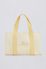 Oversized Canvas Tote Bag in Ivory