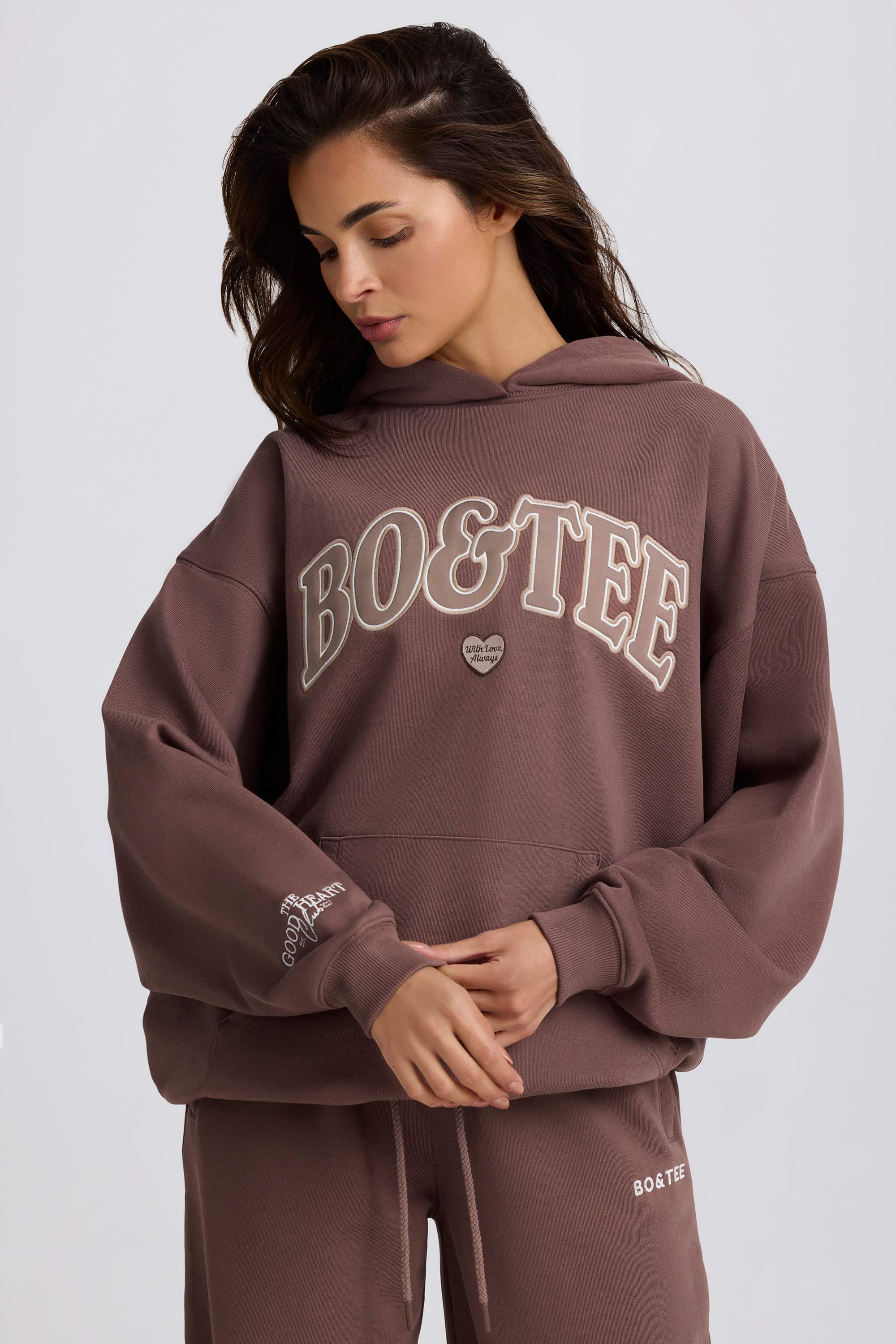Oversized Hoodie in Mocha