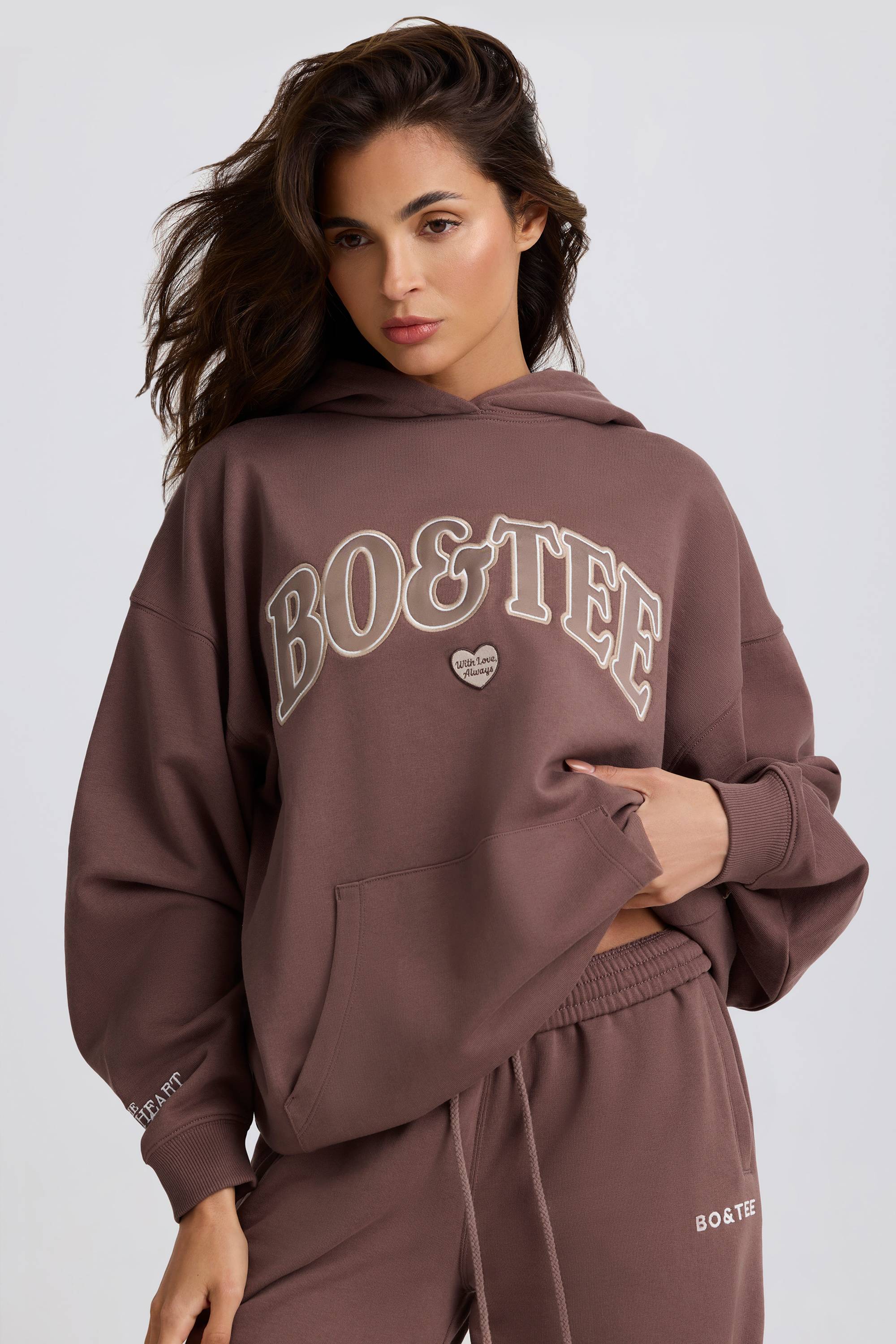 Oversized Hoodie in Mocha