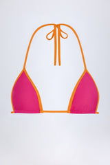 Triangle Bikini Top in Fuchsia