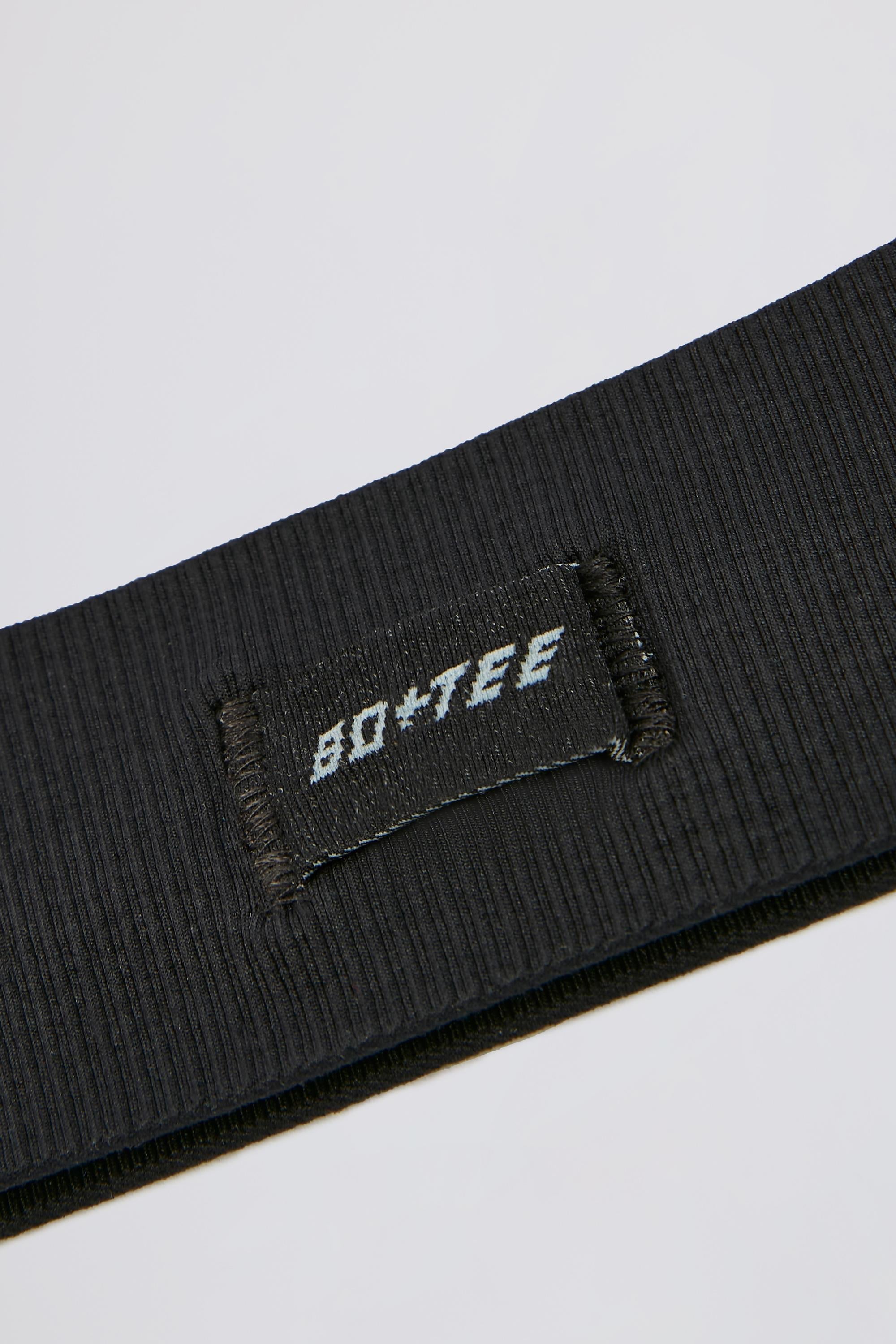 Define Luxe Ribbed Headband in Jet Black