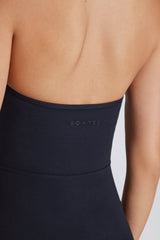 Soft Active Halterneck Unitard in Black