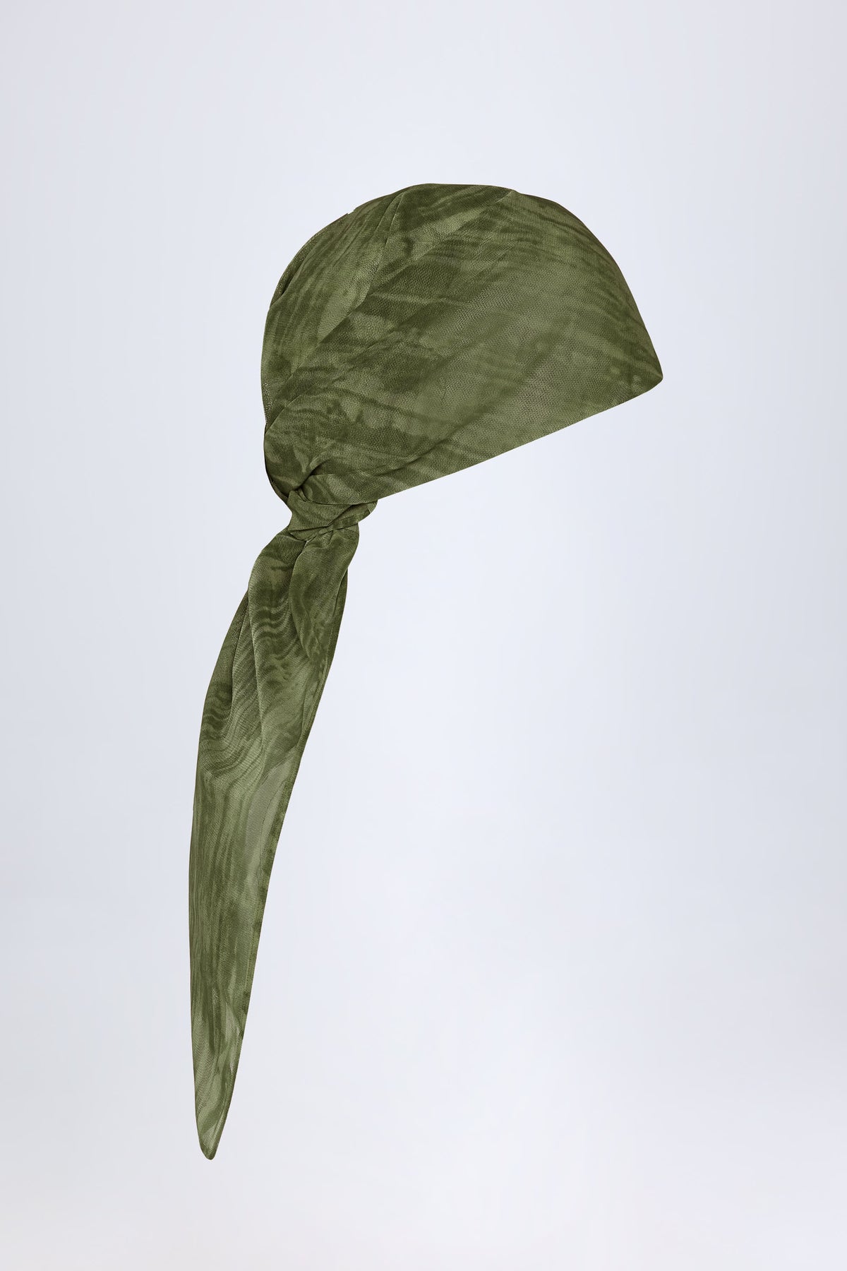 Headscarf in Green Print