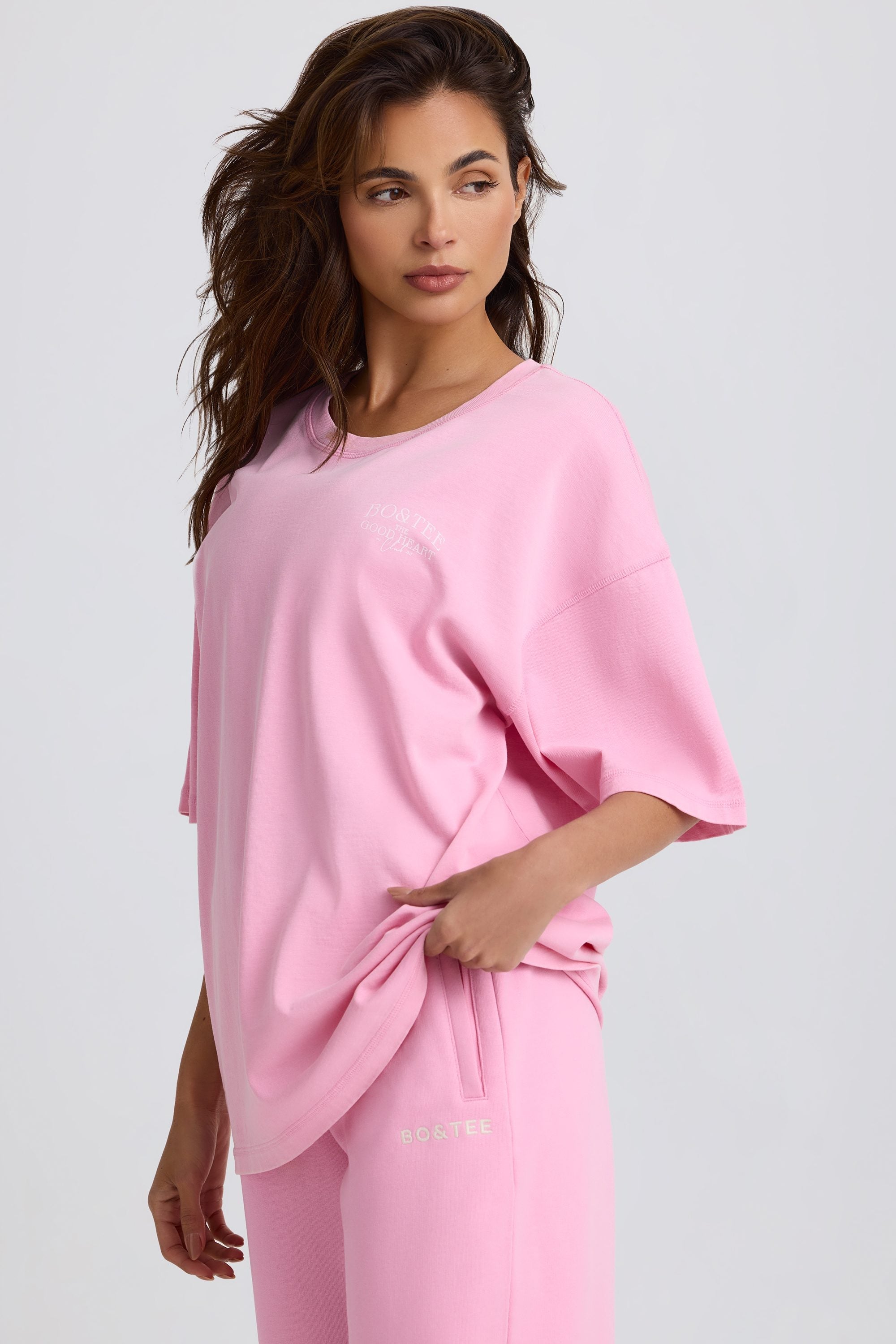 Oversized T-Shirt in Baby Pink