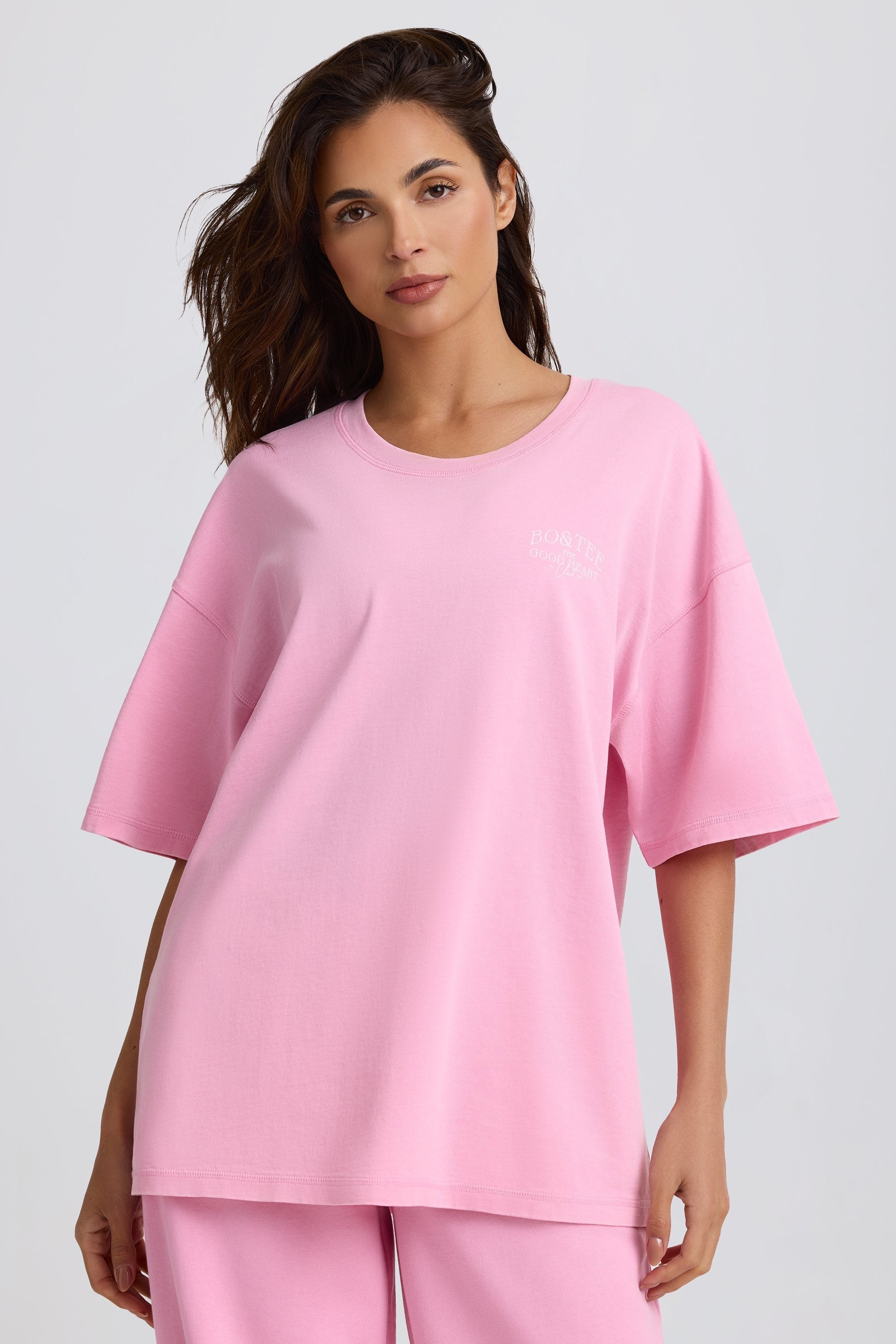 Oversized T-Shirt in Baby Pink